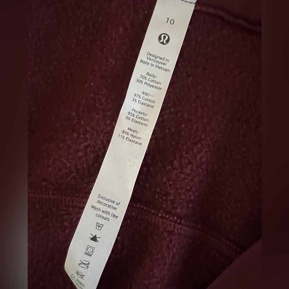 Lululemon Full Zip Scuba Hoodie 10 - Picture 5 of 6